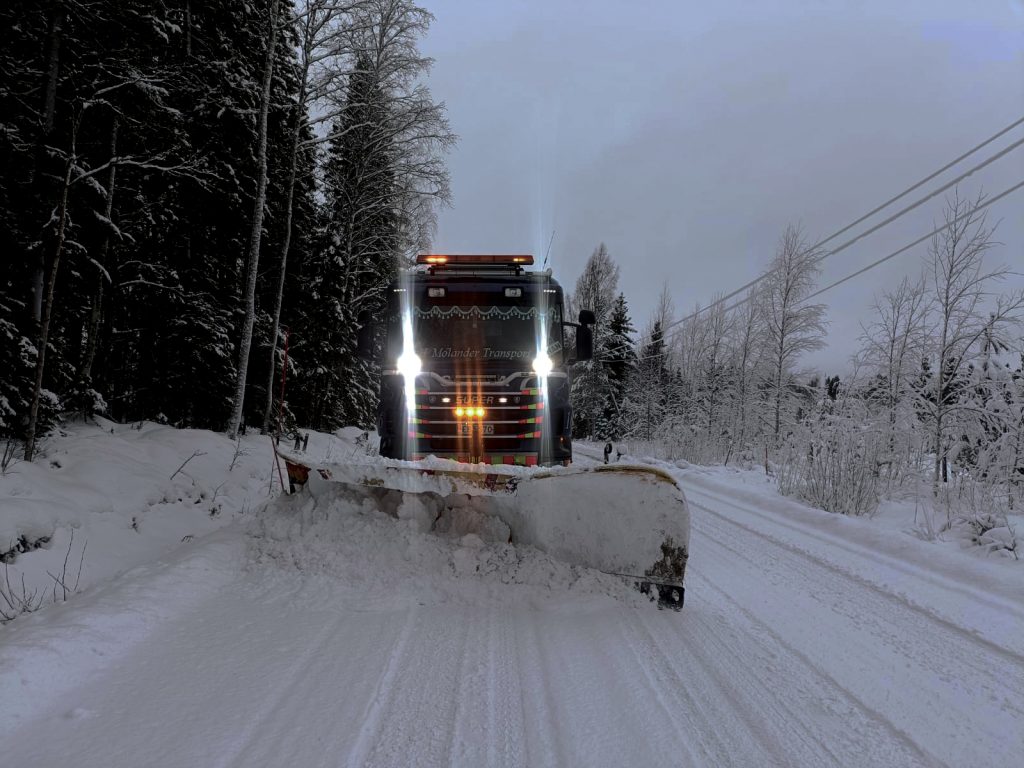 foto av en plogbil från Oy H Molander